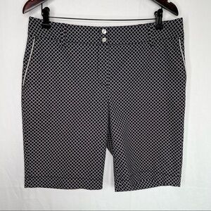 CUTTER & BUCK ANNIKA Collection Harlequin Check Golf Shorts / Size 12
